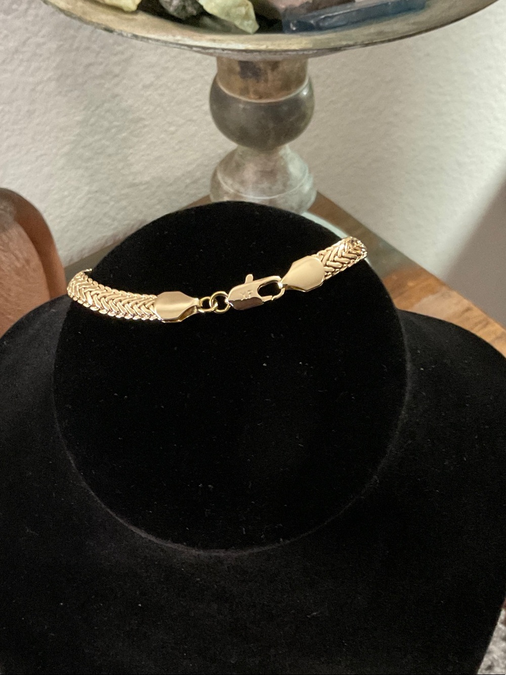 Classic Gold Braided Chain bracelet - Women's Jewelry